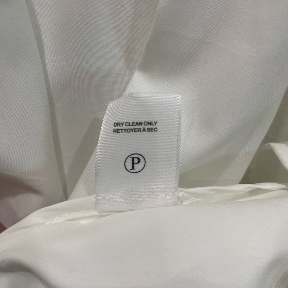 NWT Brochu Walker Havana Mini Dress White Tiered Puff Sleeve Button Front Large - Picture 10 of 16